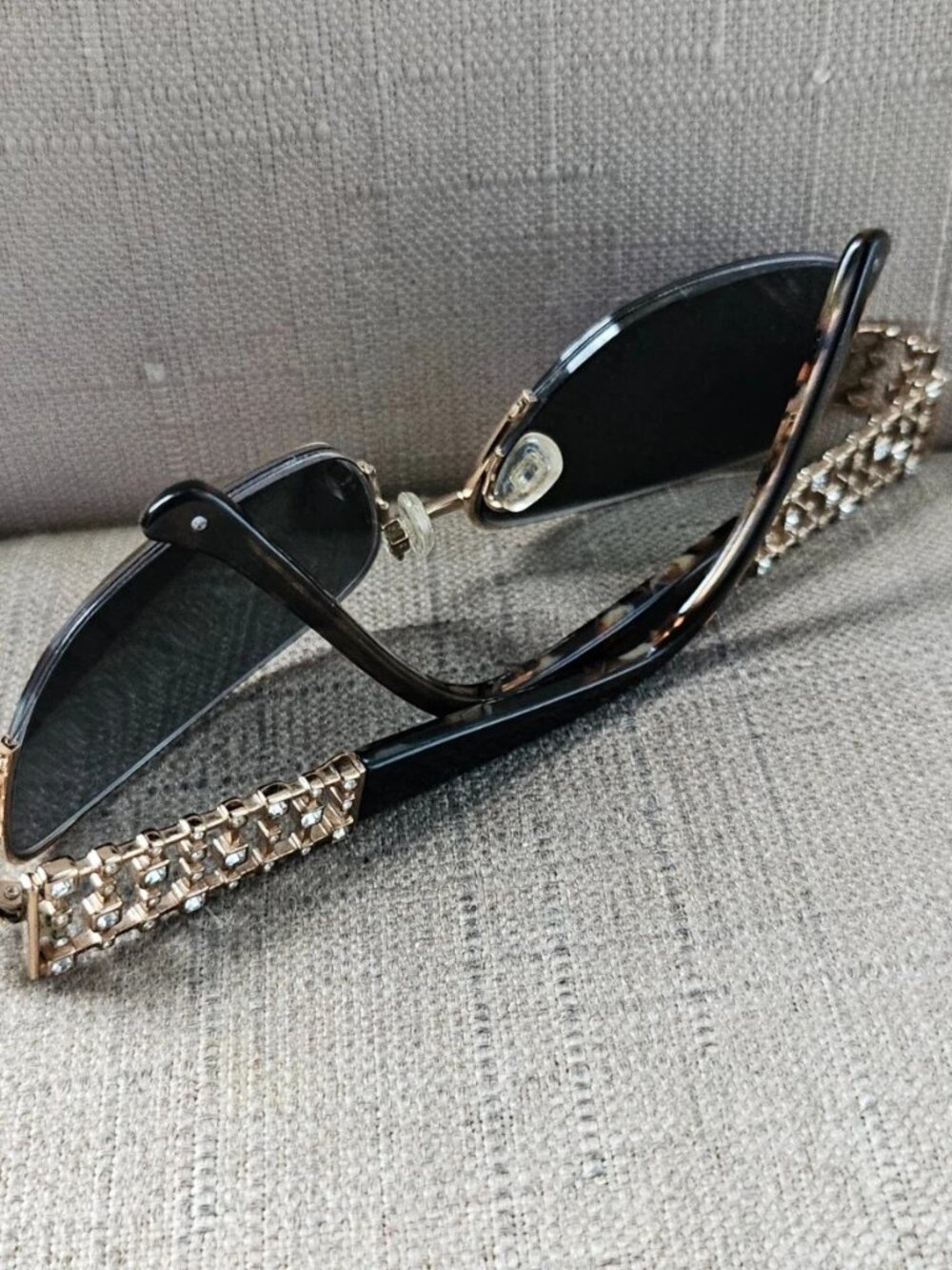 Vintage Tura Ladies Eyeglasses Frame Half Rim Gold Glasses Made USA Read descr - Picture 6 of 12